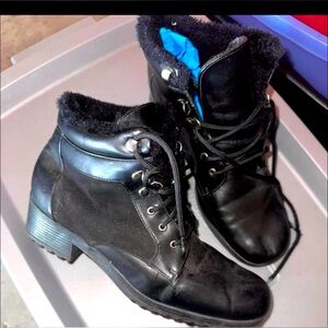 Ladies short winter boots .